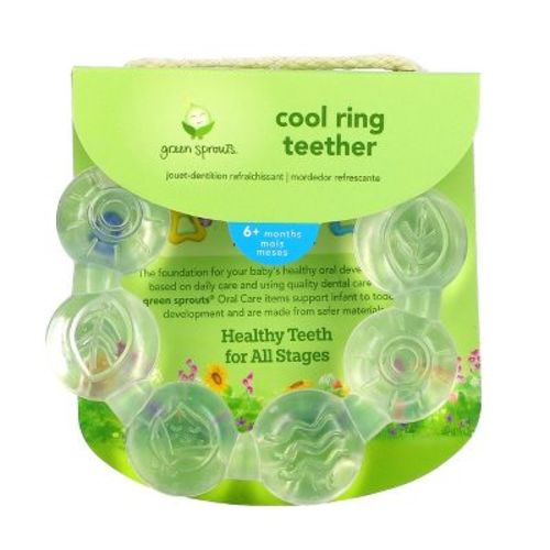 Green Sprouts Cool Ring Teether Clear 6 Months+ - 1 Ct