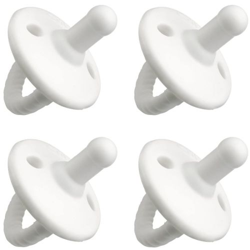 Pacifier 4 Pack Soother For Newborns 100% Food Grade Soft Silicone By Comfy Cubs 0–6 Months