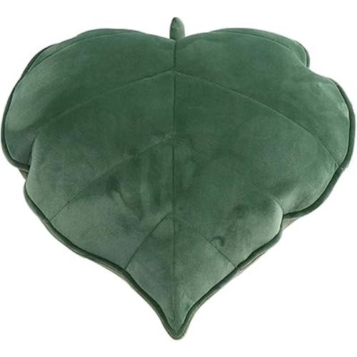 Cyprinus Carpio 3D Leaf Shape Household Pillow Cushion Sofa Lumbar Pillow Household Throw Pillow Decoration 20 * 20 Inch (Green)