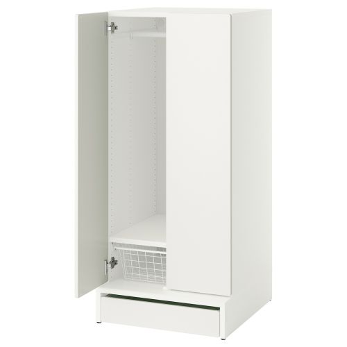SMÅSTAD / UPPFÖRA Wardrobe - white/white 23 5/8x25 5/8x53 1/2 "