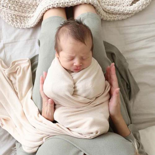 Oatmeal Waffle Bamboo Oversized Swaddle Blanket