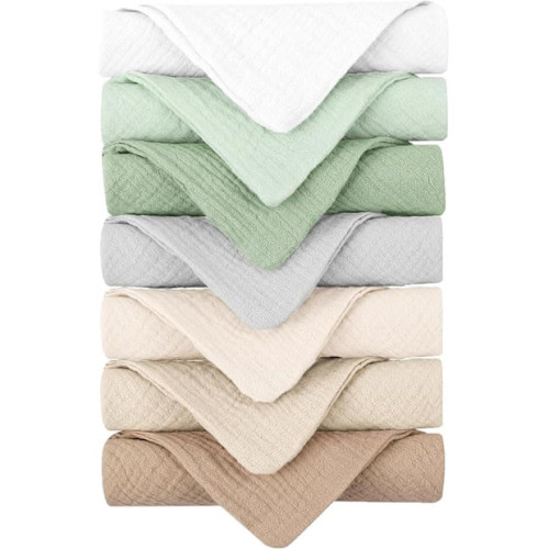 Konssy Muslin Washcloths (7-pack)