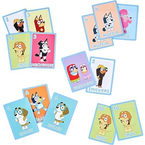 Bluey 5 in 1 Card Game Set, Multicolor (13032)