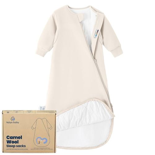 Unisex Sleeping Bag for Babies and Toddlers 1.0 Tog Sleep Sack 0-6Months, Newborn Sleep Sack, Wearable Blanket Baby,One Piece Long Sleeves,Gifts for Baby