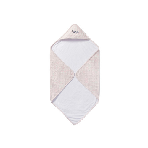 Oxford Stripe Baby Hooded Towel