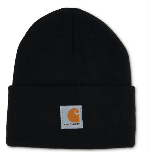 Kids' Acrylic Black Beanie