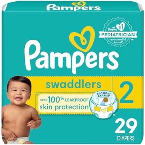 Pampers Baby Diapers - Swaddlers - Size 2, 29 Count, Ultra Absorbent Disposable Infant Diaper