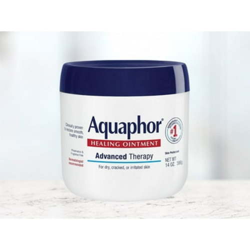 Aquaphor Healing Ointment, Advanced Therapy Skin Protectant, Dry Skin Body Moisturizer, 14 Oz Jar