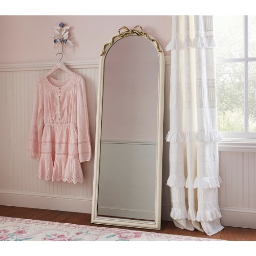 LoveShackFancy Bow Floor Mirror (57" x 20") | Pottery Barn Kids