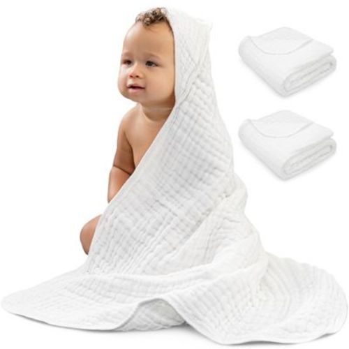 Baby Hooded Muslin Cotton Towel For Kids By Comfy Cubs