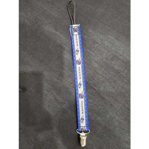 Baltimore Ravens pacifier clip