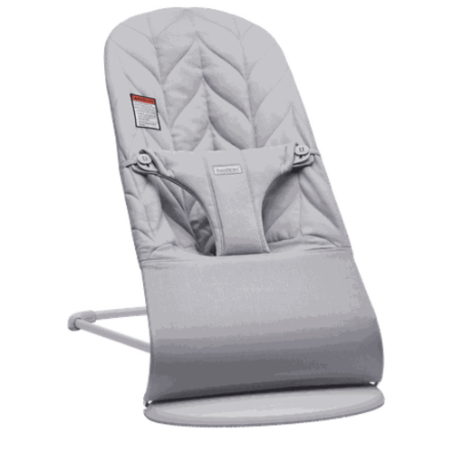 BabyBjörn Bouncer Bliss - Light Grey, Woven, Petal Quilt