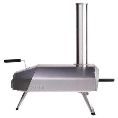 Ooni Karu 12 in. Charcoal/Wood Chunk Outdoor Pizza Oven Silver - Ace Hardware
