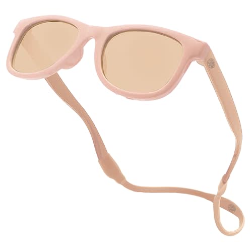 Polarized Baby Sunglasses With Strap - Unbreakable Flexible Infant Sunglasses For Toddlers Newborns 0-24 Months