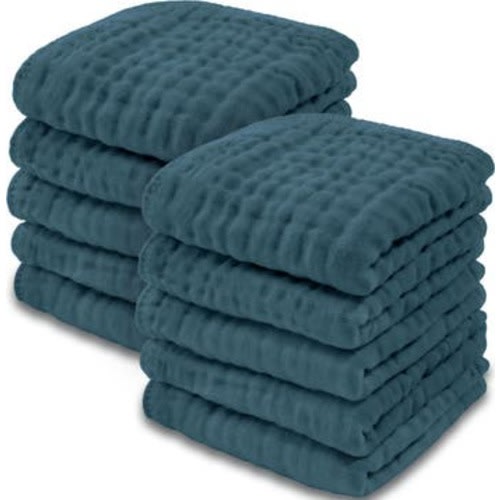Muslin Washcloths - Pack of 10