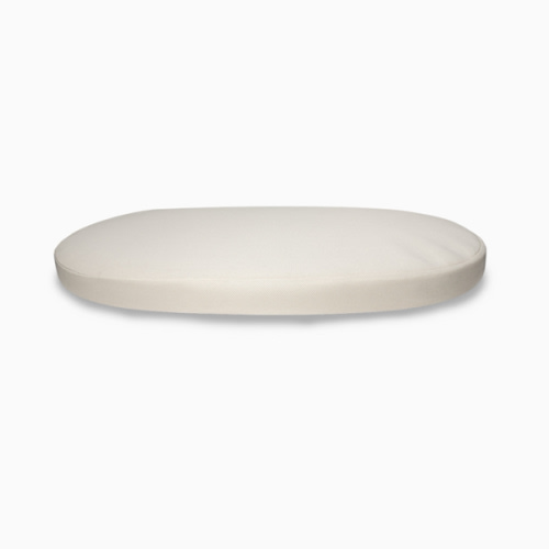 Naturepedic Organic Breathable Oval Crib Mattress and Cover (For Stokke Sleepi Bed) - Natural, V3: 27.5" X 53.7" X 3"