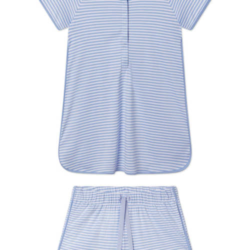 LAKE | Women | Pima Cotton Pajamas | Hydrangea Maternity Shorts Set