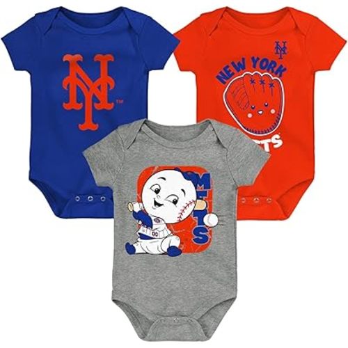 Outerstuff MLB Newborn & Infants 0-24 Months Change Up 3 Piece Onesie Creeper Romper Set