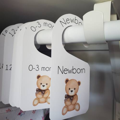 Teddy Bear Nursery Closet Dividers, Baby Closet Dividers, Animal Prints, Nursery Decor, Woodland Animals, Closet Organizer, Baby Shower