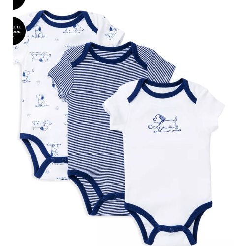 Boys' Puppy Bodysuit, 3 Pack