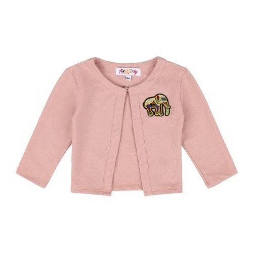 Mixed Up Clothing Infant Baby Elefante Patch Cardigan - Pink - 9 Months