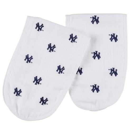 Infant New York Yankees Three Little Anchors 2-Pack Muslin Burp Cloth Set