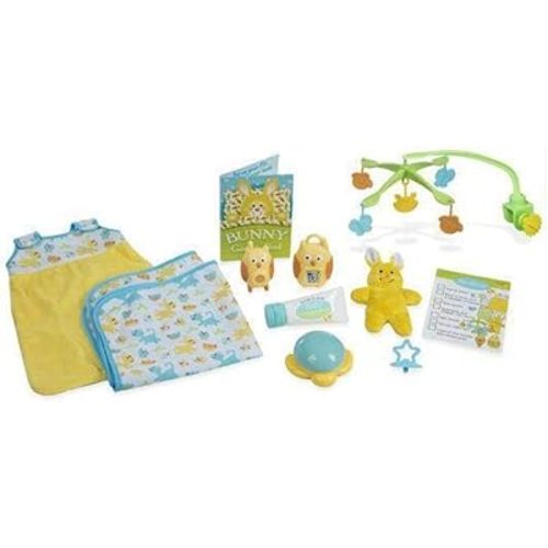 Melissa & Doug Mine to Love Bedtime Play Set for Dolls with Night-Light, Baby Monitors, Mobile, More (11 pcs)