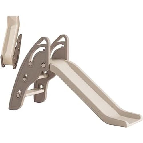 Toddler Slide Large Play Climber Slide PlaySet with Extra Long Slipping Slope Indoor Slide Kids Slide Toddler Playground Toddler Slide Outdoor Toys for Toddlers (Brown)
