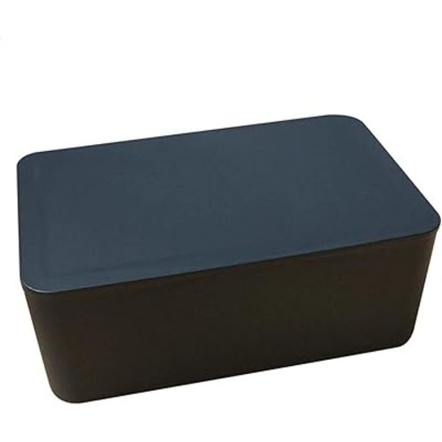 DEF Wipes Dispenser Baby Wipes Case Sealed Keeps Wet Tissue Fresh Flushable Case Holders Easy Open and Close Non-Slip for Desk Office Dorm Kitchen Washroom Vanity (Black)