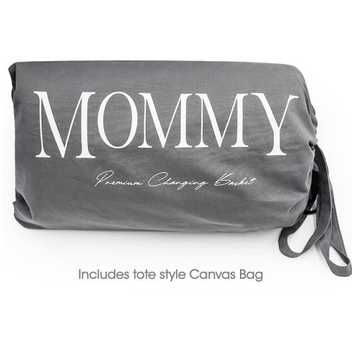 J&Joo Baby Changing Basket - Changing Table Topper Changing Pad for Dresser, Wipeable & Waterproof Cover, Built-in Safety Strap, Dipaer Changing Station (Gray Pocket/Contoured, PEVA) - Gray Pocket / Contoured, PEVA