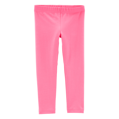 Baby Girl Cotton Stretch Leggings - Pink - Carter's | Carter's