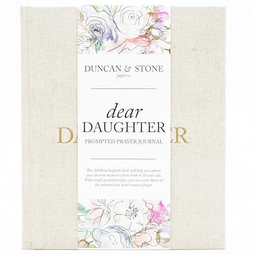 Mother Daughter Journal – Durable Dear Daughter Journal Keepsake – Linen Baby Memory Book - Unique Gifts for Daughter (Cream, 230 Pages)