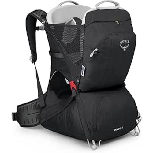 Osprey Poco SLT Lightweight Child Carrier Backpack - Slimmed-Down Hiking Carrier for Toddlers with Safety Harness, Sunshade, and Ventilated Backpanel - Lightweight Travel-Friendly Option