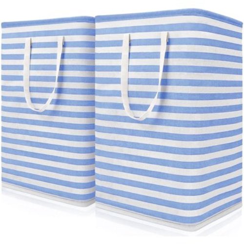 KUOSE Laundry Basket, 2-Pack 72L Large Capacity Collapsible Laundry Baskets Waterproof for Home,Dorm Clothes Toy Storage