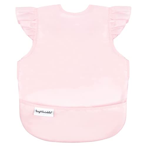 Tiny Twinkle Mess Proof Baby Bib - Waterproof Toddler and Baby Apron Bib - Machine Washable - PFAS and BPA Free