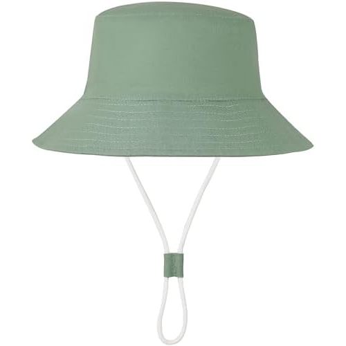 Baby Sun Hat UPF 50+ Sun Protective Toddler Bucket Hat Summer Kids Beach Hats Wide Brim Outdoor Play Hat for Boys Girls