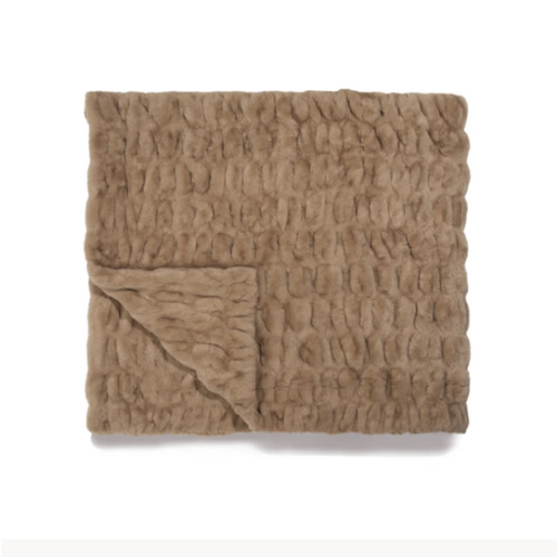 Toasted Almond Faux Fur Blanket | Lola Blankets