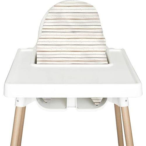 Highchair Cushion Cover for Inflatable Cushion, Compatible for IKEA Antilop Highchair, High Chair Accessories Stain-Proof and Wipeable Cushion Cover (Cushion NOT Included)(Bohostripe)