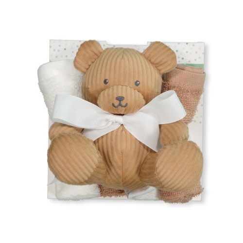 Light Brown Baby 4 Pack Face Washer With Toy | Best&Less™ Online