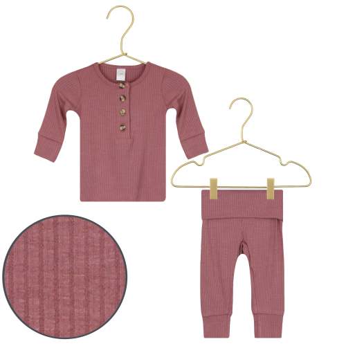 Ribbed Top + Bottoms - Marjorie color (3-6 mo.)