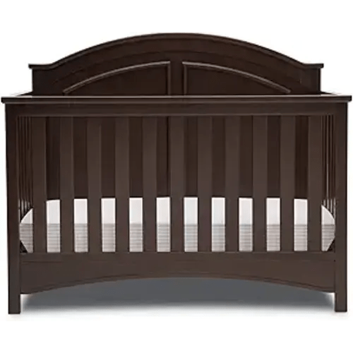Delta Children Perry 6-in-1 Convertible Crib - Greenguard Gold Certified, Walnut Espresso