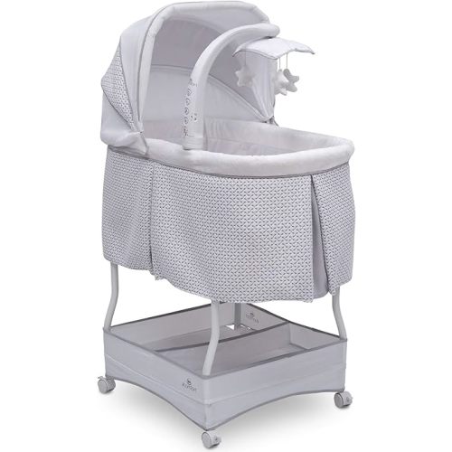 Serta iComfort Hands-Free Auto-Glide Bedside Bassinet - Portable Crib Features Silent, Smooth Gliding Motion That Soothes Baby, Cameron