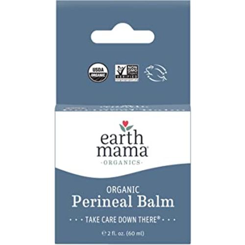  Earth Mama Organic Perineal Balm  Naturally Cooling Herbal  Salve for Pregnancy and Postpartum Relief with Witch Hazel & Calendula,  Feminine Care Essentials, Benzocaine & Butane Free, 2-FL OZ (2-Pk) 