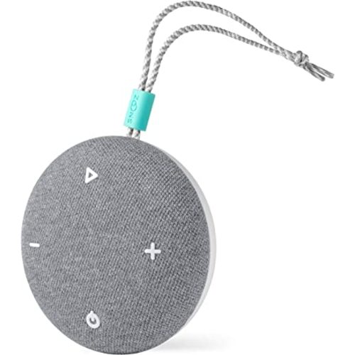 SNOOZ Go - Portable Travel Sound Machine, 6 Sounds, Fan, Pink & White Noise, Rechargeable Bluetooth Speaker, Sleep Aid for Adults, Kids, Office Privacy, Sleeping Essential for Gift Registry - Charcoal