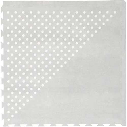 Toddlekind Playmat - Premium Foam Playmat, 4 x 6 feet, 6 Tile Extra Thick Foam Floor Puzzle Mat for Babies/Toddlers Stylish, Non-Toxic, Odorless. Perfect for Tummy Time, Crawling, and Play. Ideal for Nursery and Playroom. 0m+ (Gray)
