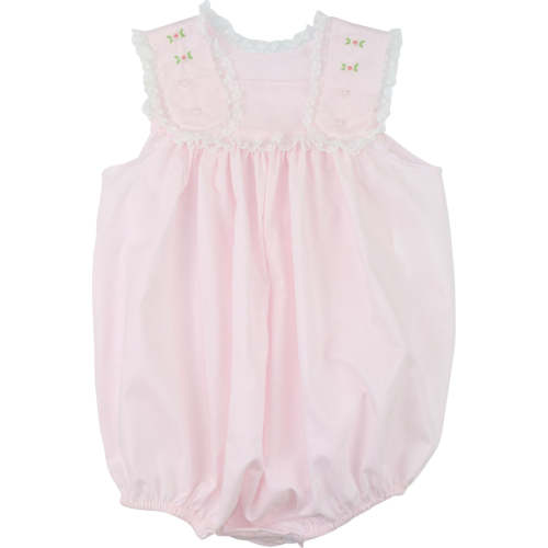 Embroidered Rosebud Heirloom Bubble
