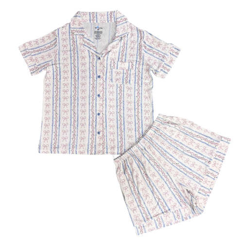 Dainty Bows Women's Short Bamboo Set