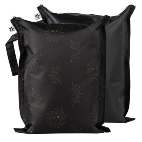 Tiny Twinkle Mess-proof Waterproof Washable Baby/toddler Wet Bags For Diapers, Swimsuits And Travel (rainforest)