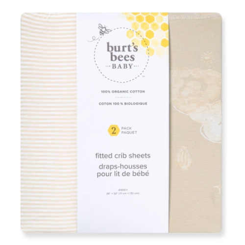 Good Night Sky Organic Cotton Crib Sheets Limestone