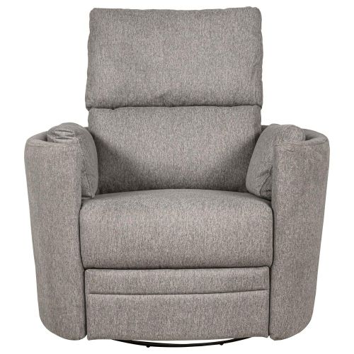 Eastern Shore Compass Power Swivel Glider with USB in Pebble
